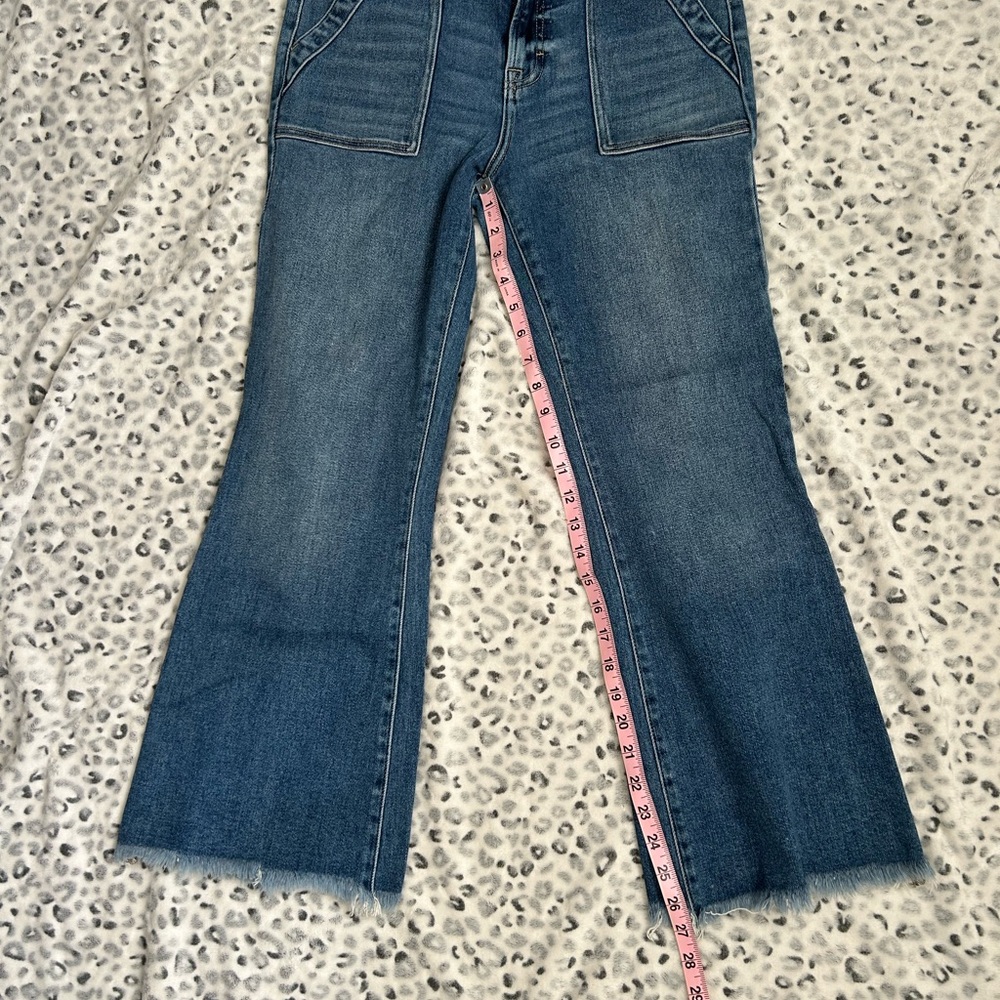 Hidden Women's Ankle Flared Frayed Hem Jeans sz 29 - Picture 3 of 5